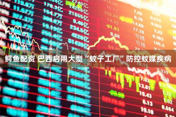 鳄鱼配资 巴西启用大型“蚊子工厂”防控蚊媒疾病
